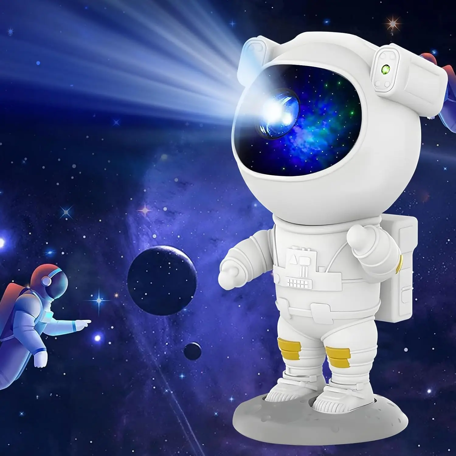 

Astronaut Star Projector Galaxy Night Light, 360° Space Buddy Projector Nebula Starry Sky Ceiling LED Lamp with Timer & Remote