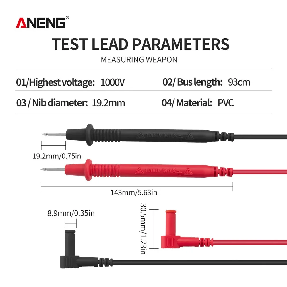 ANENG ST201 Multimetro Pinza Digitale Transistor Condensatore Tester Automotive Capacità Elettrica Metri Amperometro Voltmetro