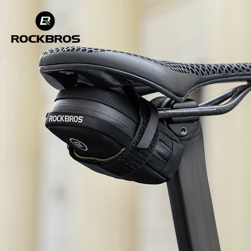 ROCKBROS Mini bolsa trasera de bicicleta bolsa de almacenamiento de bicicleta portátil ligera bolsa de herramientas pequeñas bolsas de bicicleta hermosas de moda de bicicleta de carretera