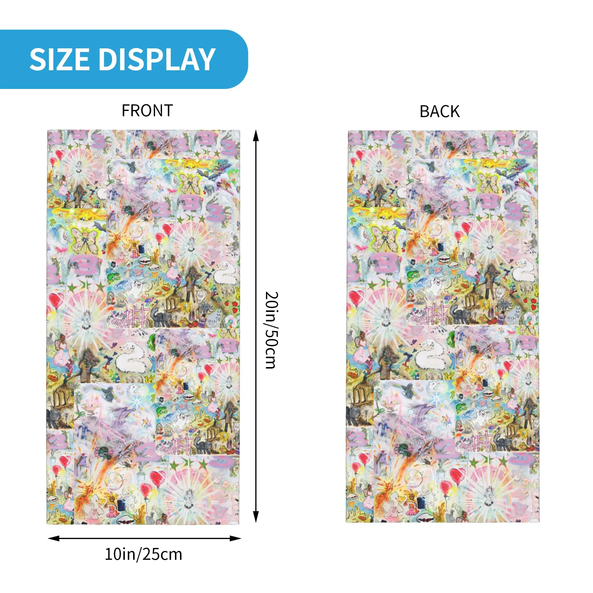 333 Bladee Album Cover Bandana Neck Gaiter Printed Wrap Scarf Headband Riding Unisex Adult Winter