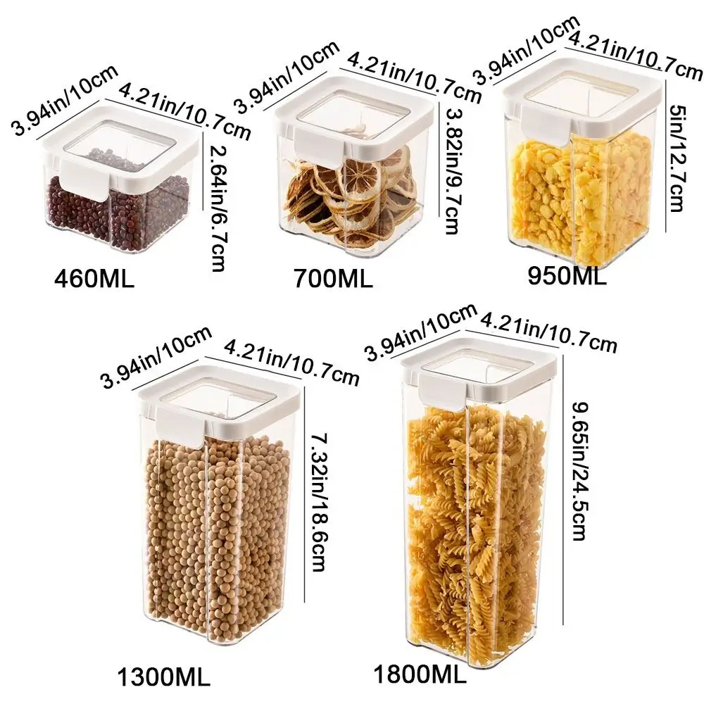 Kitchen Sealed Grain Container Food Container Plastic Snack Storage Container Coffee Storage Container Dry Fruit Storage Box