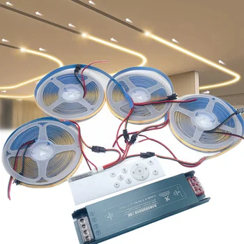 WS2811 COB Stromend Water Stromend LED Strip Licht Paardenrace Achtervolgen Tape Draadloze Afstandsbediening DC24V Power 20M 10M Volledige Set