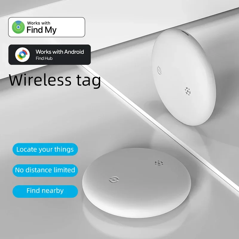 Circular Anti-loss Device Universal Version Global Locator for IOS Android Find My Dual-system Locator Search Tracking Finder