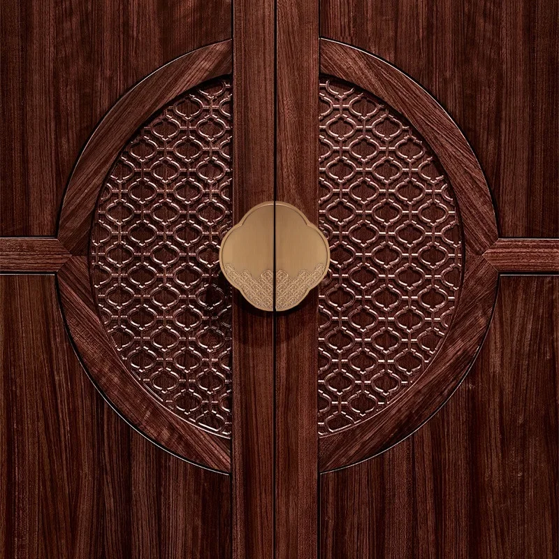 New Chinese Style Semi-circular Drawer Handle, Gold Simple Circular Wardrobe Cabinet, Light Luxury Door, Cabinet Door Handle