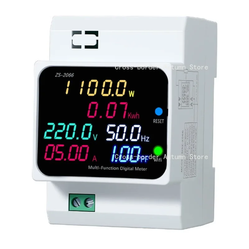 Digital Display Power Factor Meter Multifunctional Voltage Current Energy Monitoring Gauge