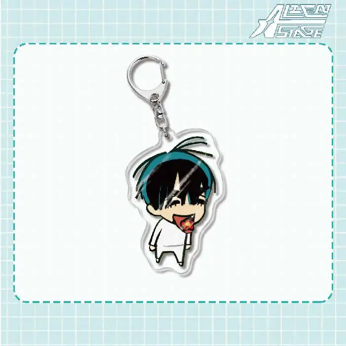 Anime Peripheral Alien Stage Mizi Sua Cosplay Acrylic Q-Version Key Chain Originality Backpack Pendant Birthday Adorn  Gift