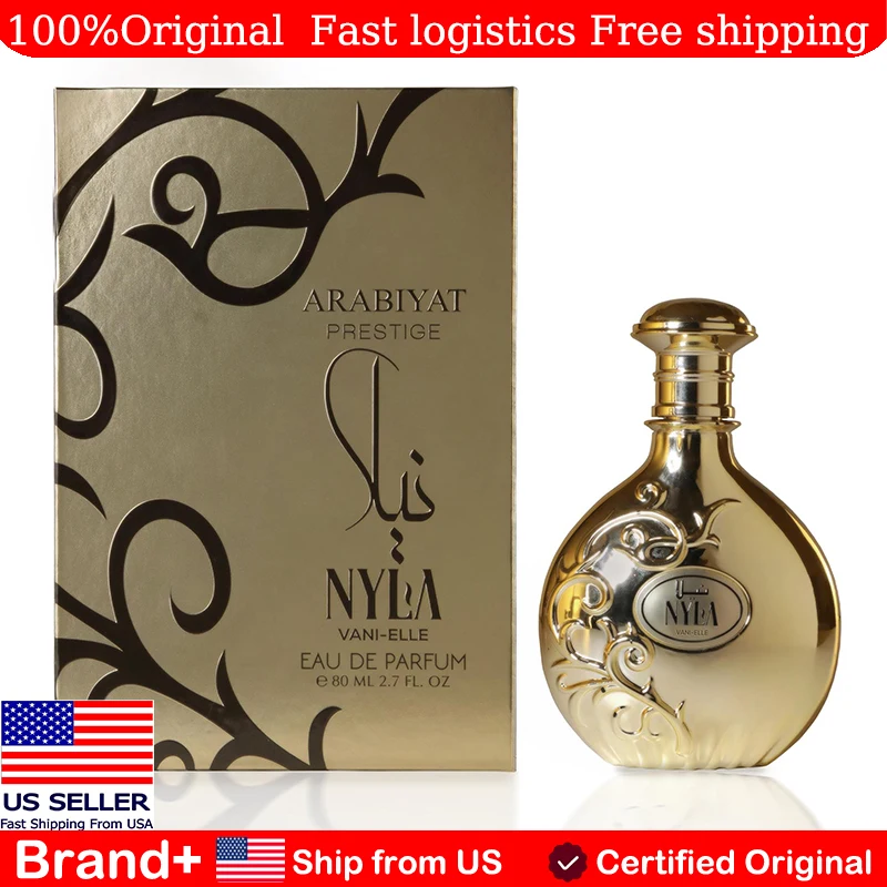 

Nyla Vani-Elle Eau De Parfum Unisex Fragrance with Vanilla Jasmine 2.7 Fl.Oz Long Lasting Fragrance Cologne Persistence Portable
