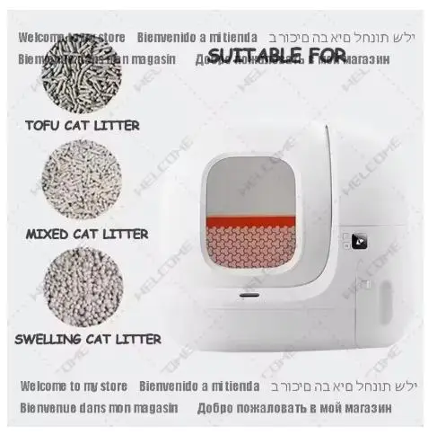 Cat Litter Box Smart Large Cat Litter Box with Automatic Self-Cleaning APP Global Version