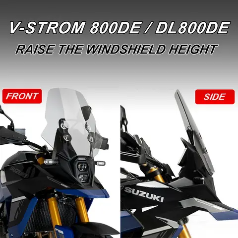 Voor SUZUKI V-STROM 800 DE 800DE Verhogen Wind Screen Deflector VERHOOGD VOORRUIT NIEUWE DL800DE Motorfiets Scherm Voorruit