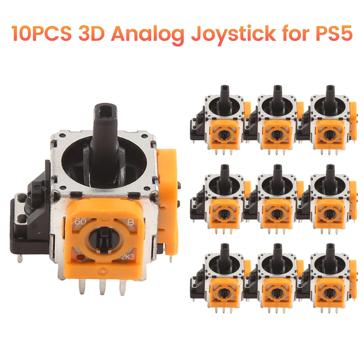 10PCS 3D Analog Joystick for PS5 Wireless Controller 3D Joystick Sensor Module Potentiometers for PS5 Game Console