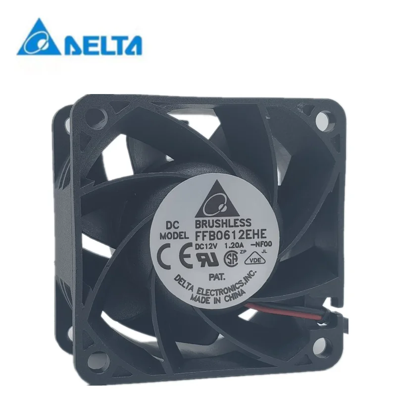 New delta FFB0612EHE  12V 1.20A 6038 6cm ball violent large air volume cooling fan