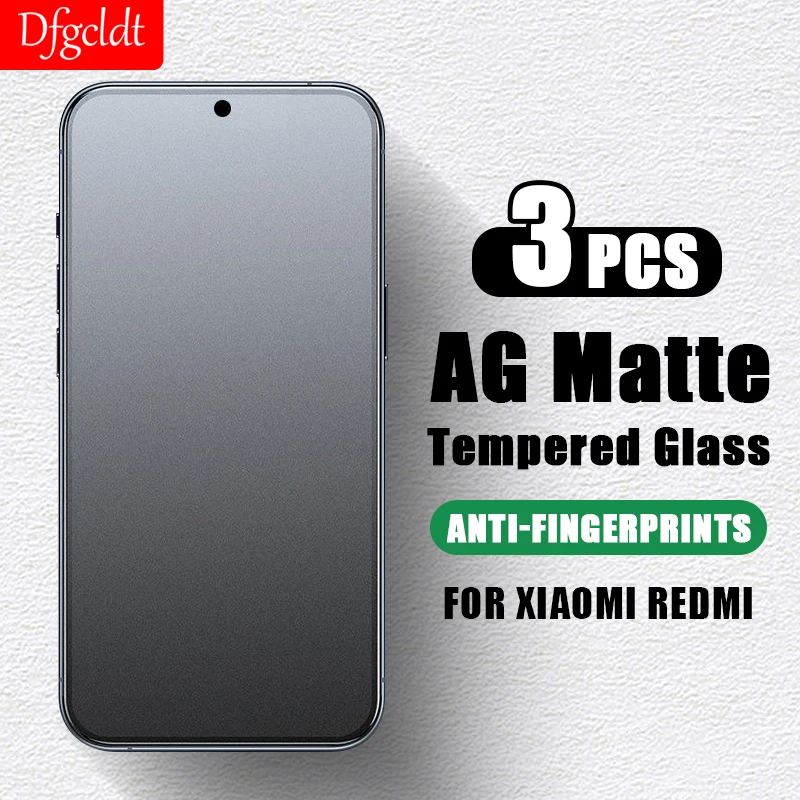 

3Pcs Frosted Protective Film For Xiaomi Redmi Note 13 13R 12R Pro 13C Tempered Glass For Redmi K70 K60 K50 Pro A1 A2 Plus Glass