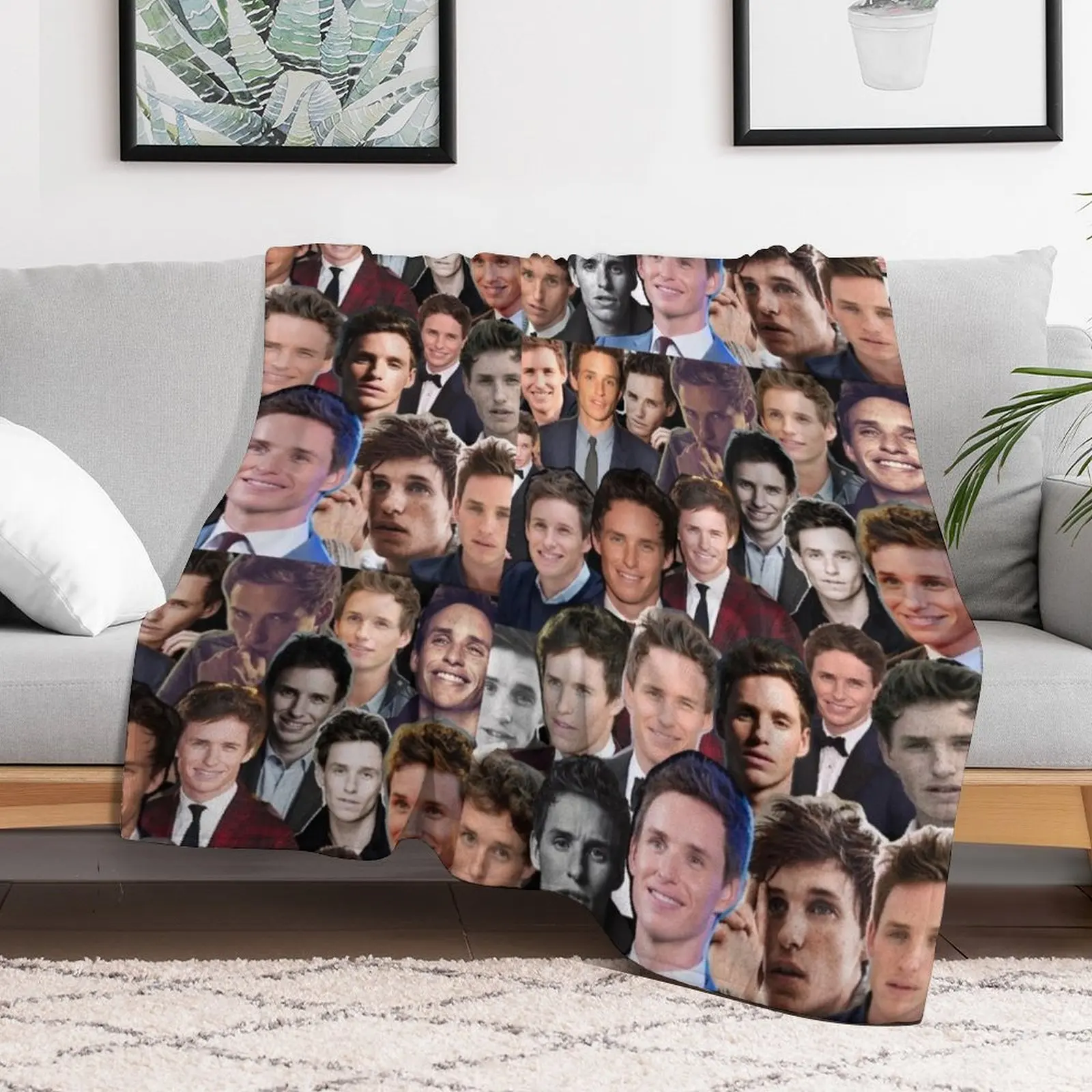 Eddie Redmayne Collage Throw Blanket for babies Flannels Blankets