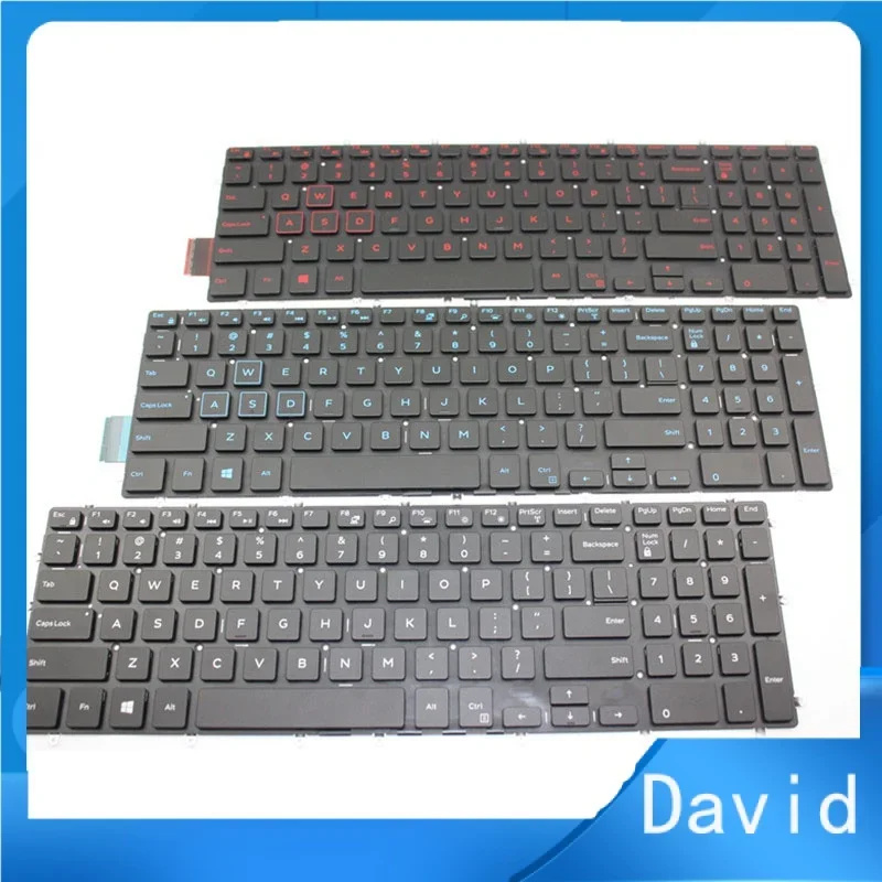New for Dell P66F001 P72F001 P72F002 P75F002 P75F003 US Backlit Keyboard white blue red