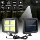 

128 COB Solar PIR Motion Sensor Wall Light Lighting Outdoor Garden Yard Lamp