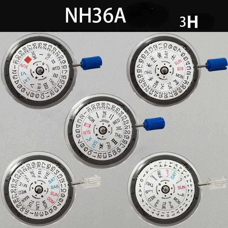 

New Original NH36A Dual Core Automatic Mechanical Movement NH36 Movement Replaces 7S36 Watch Accessories