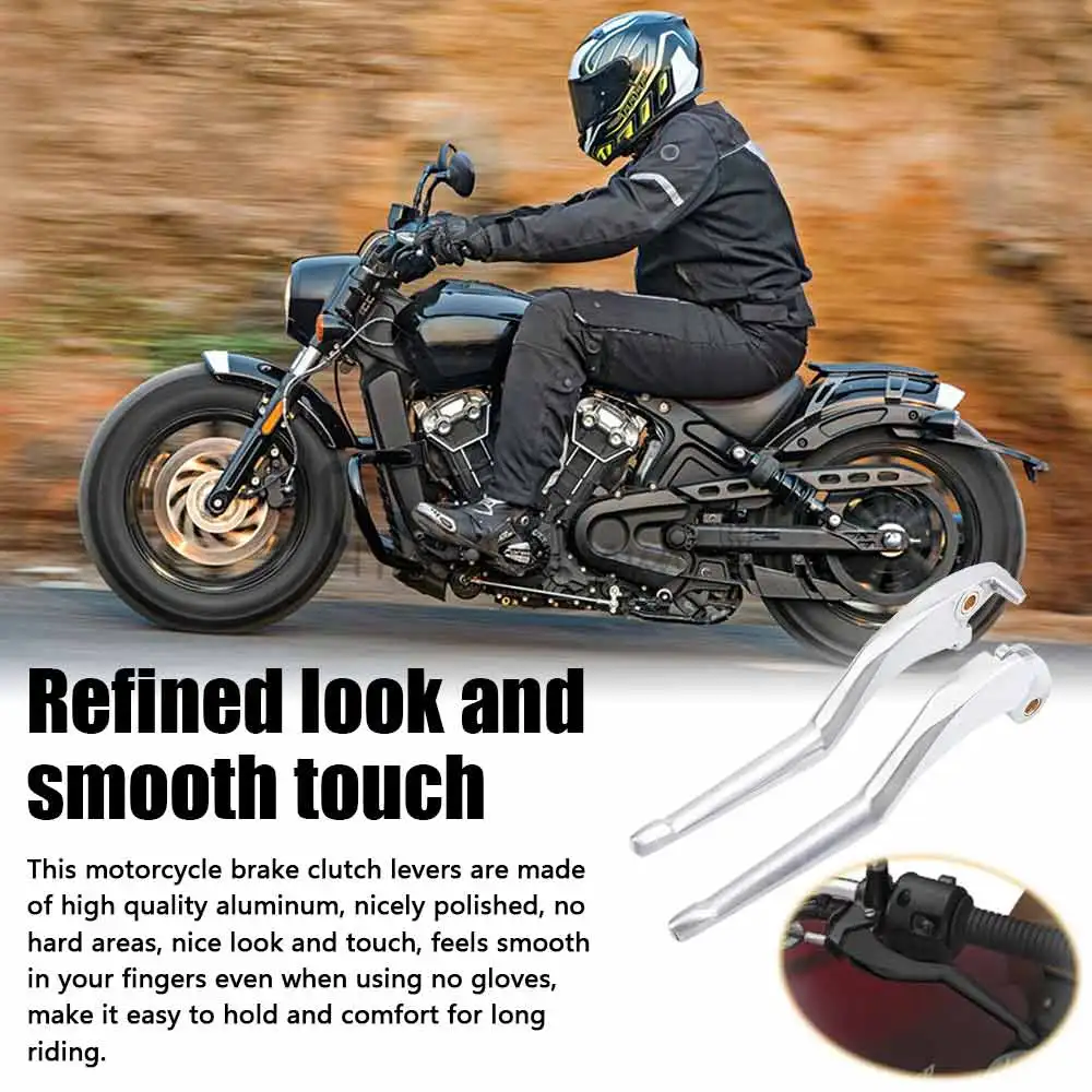 Motorcycle Accessories Handlebar Brake Clutch Levers Aluminum For Indian Scout Sixty Bobber 2017- 2021 Control Hand Grips Lever