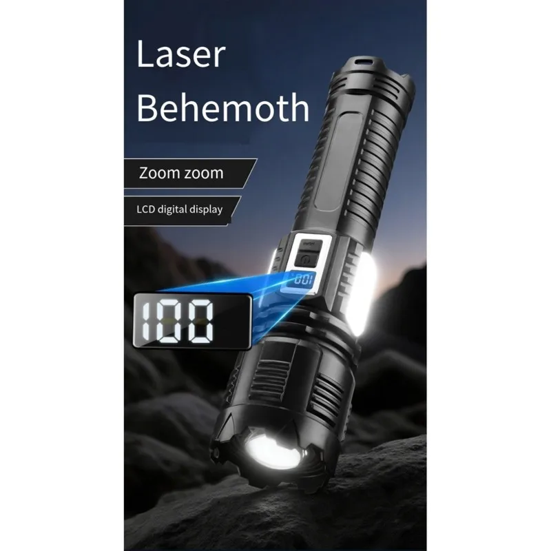 ABMR-Ultra-Bright COB LED Flashlight-Solar-Powered, Long-Lasting, Multi-Functional Work Light For Outdoor Activities