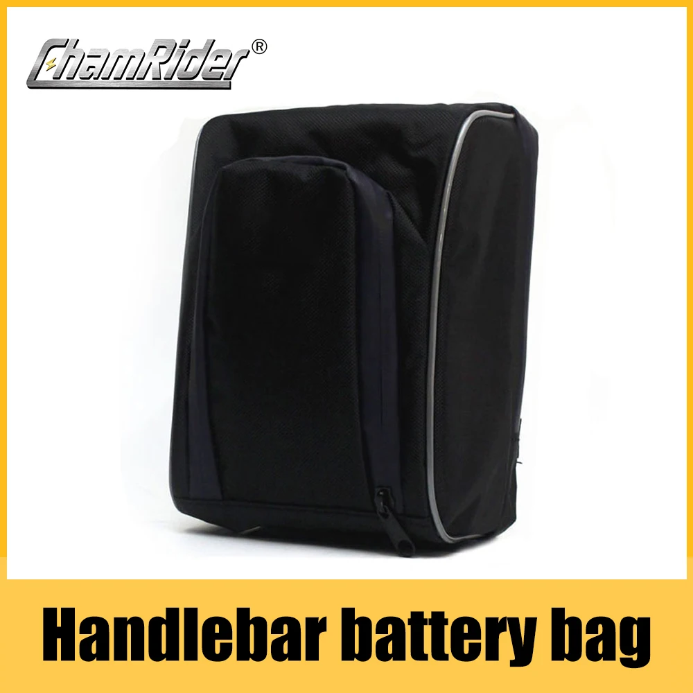 

Handlebar Battery Bag for Electric Bicycle, Lithium Battery Bag, Front Bag for Folding Bike, Mountain Bike