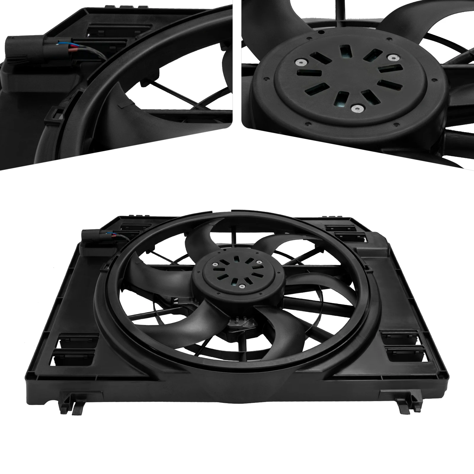 

3.0L 5.0LEngine Radiator Cooling Fan Assembly Engine Radiator Cooling Fan for 2013-2018 Land Rover Range Rover
