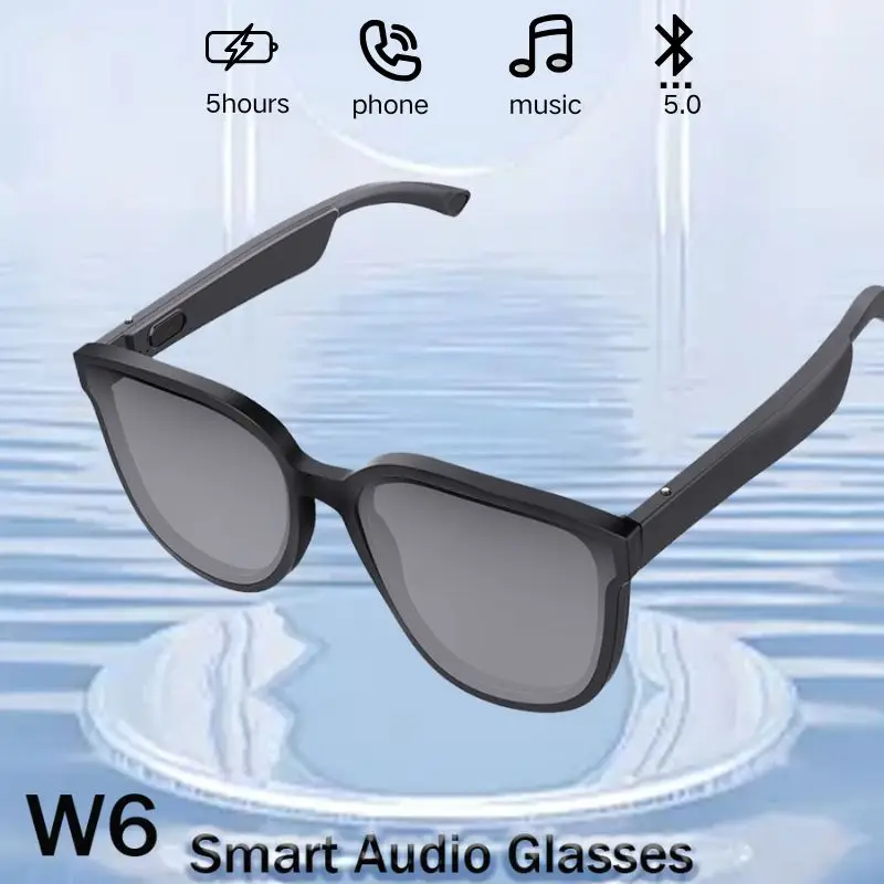 Smart Wireless Bluetooth 5.0 Headphone Light Weight Sunglasses Outdoor Sport Earphone Calling Music Anti-Blue Eyeglasses