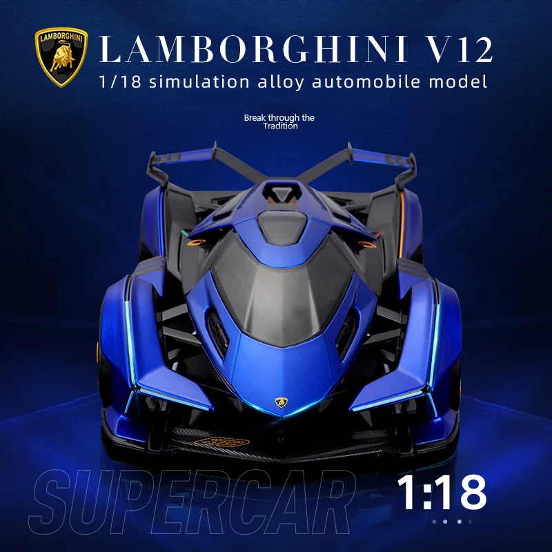 

Maisto 1:18 Lamborghini V12 Vision Grand Turismo Simulation Alloy Finished Car Model With Base Collection Ornament Gifts B476