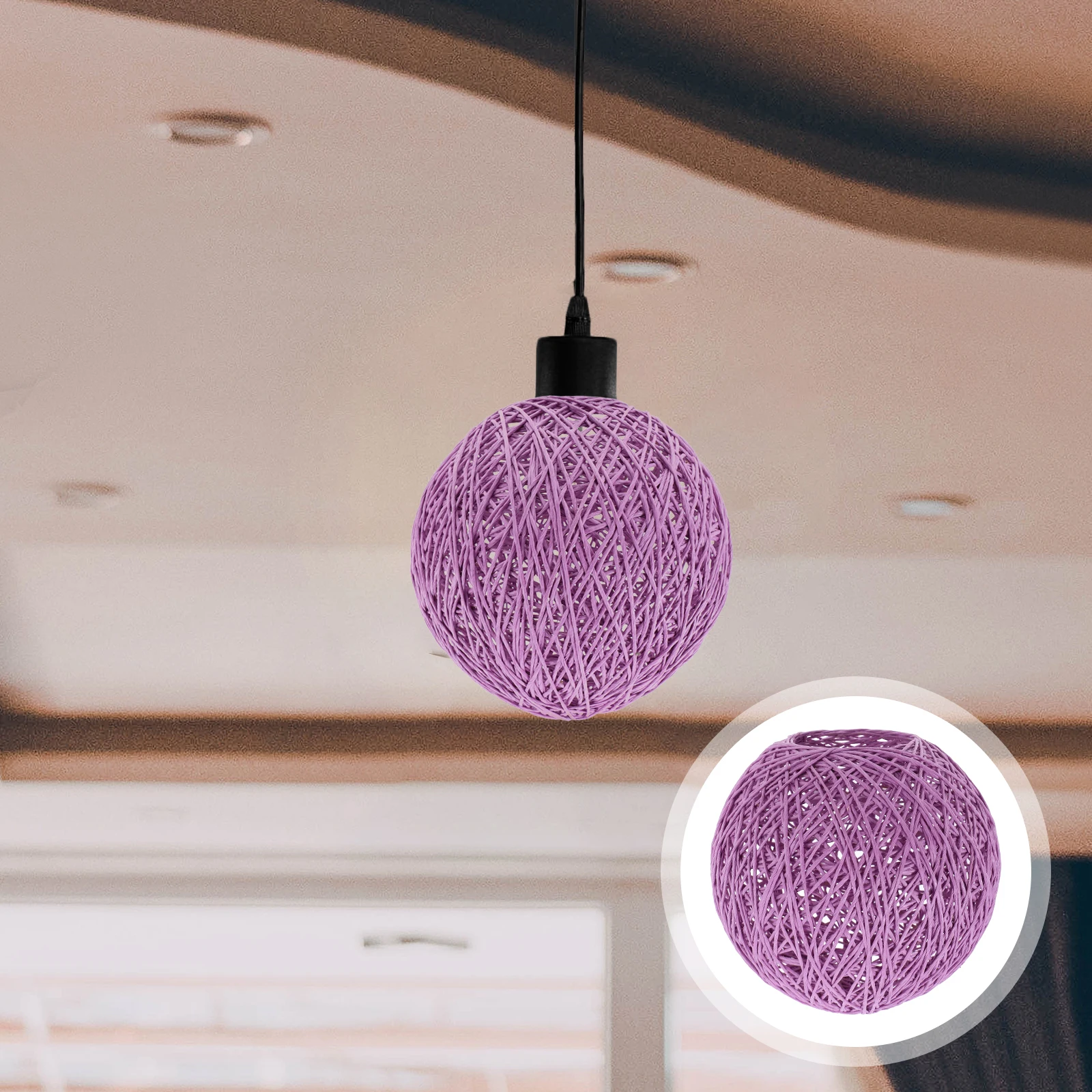 

Simple Ball Lamp Shade Paper Design Durable Chandelier Cover Decorative Diffuser For Home Bedroom Living Room Office Ceiling