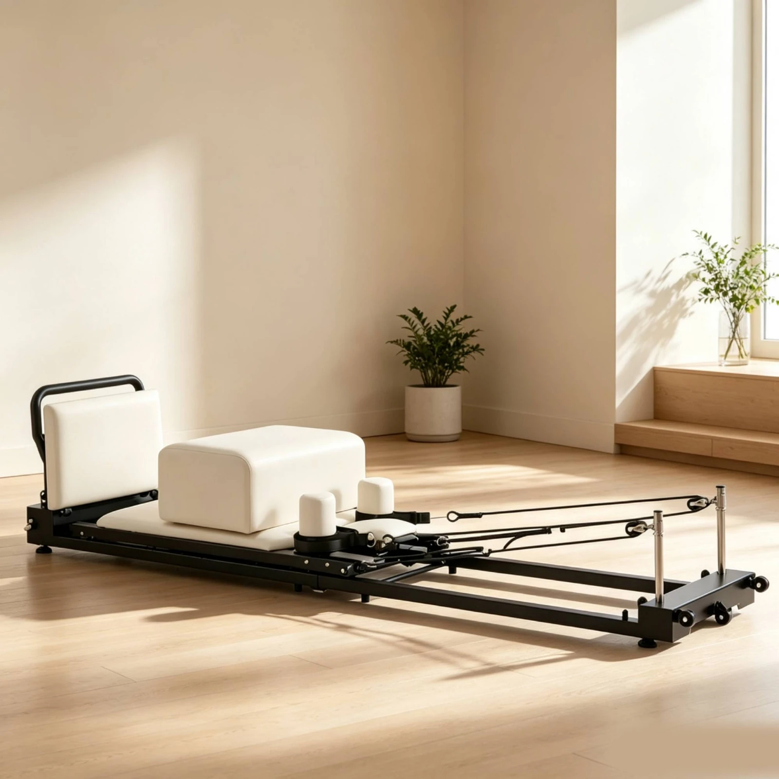 Foldable Pilates Reformer Port - Home Gym Portable 评论和价格
