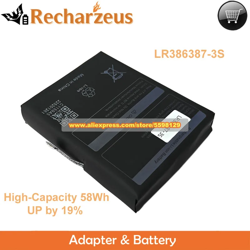 New High-Capacity LR386387-3S Battery BM4 58Wh for OneXplayer Mini/Mini Pro Gaming Handheld PC Replacement Battery