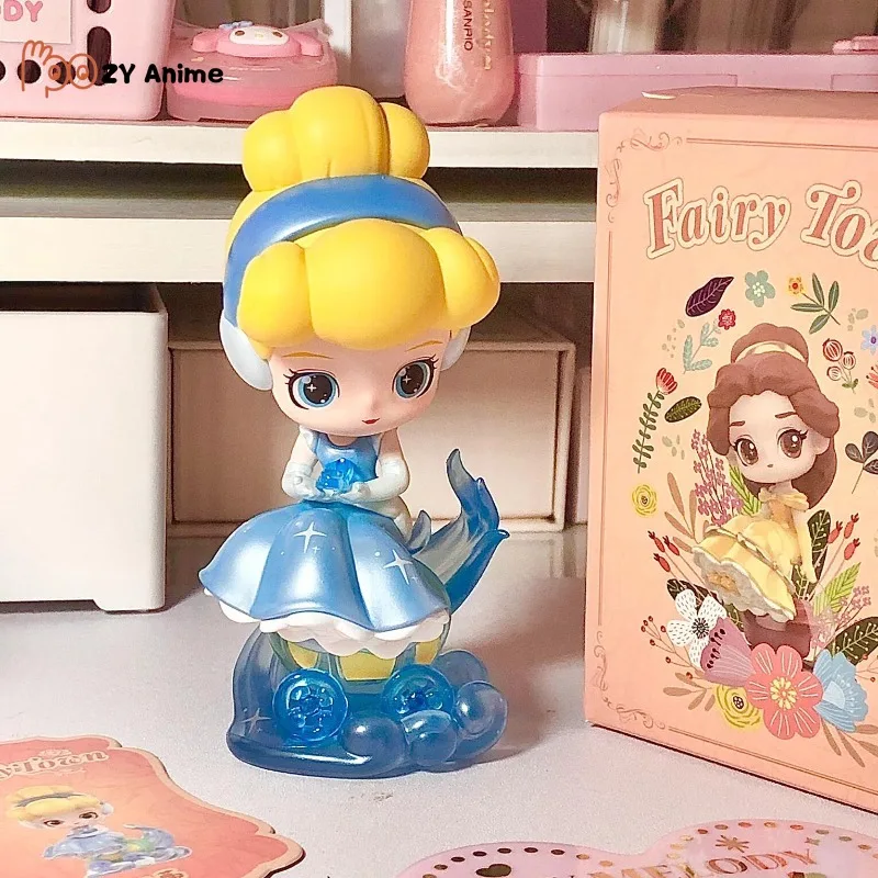 Disney Princess Fairy Tale Town Series scatola cieca misteriosa Cute Anime Character Figure Ornaments Toys sorpresa regalo di festa