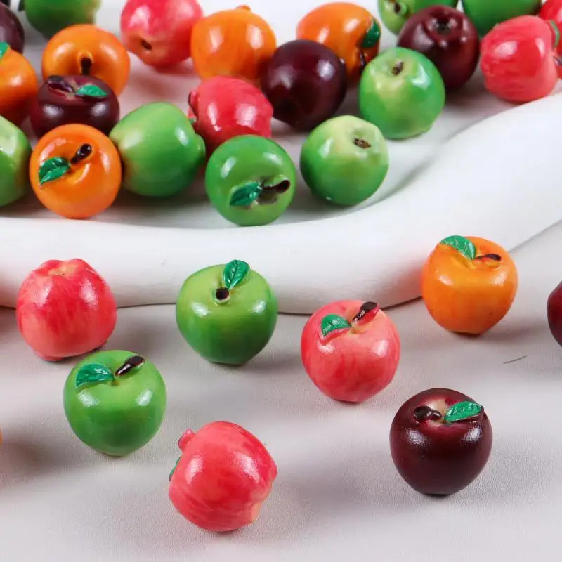 texture10Pcs Miniature Food Toy Realistic Snake Fruit Pear 3D Fruit Model DIY Dollhouse Accessory Home Decoration view 2