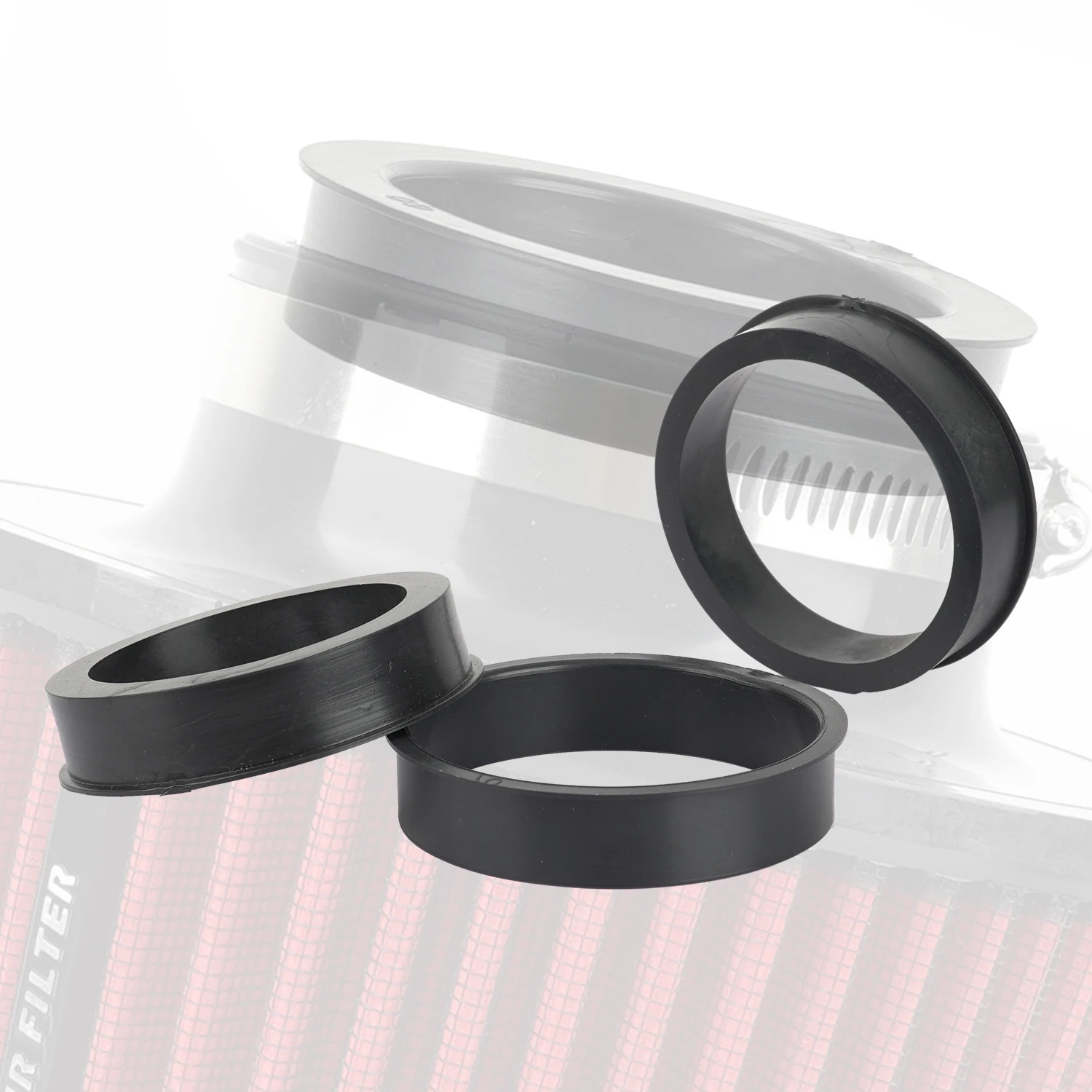 Universal Rubber Reducing Ring for 76mm 3inch Cone Air Filter 76mm to 70mm 63mm 60mm Reduce Adapter 3inch to 2.75'' 2.5'' 2.36''