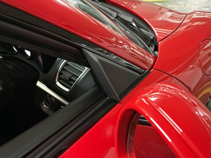 

Black A Pillar Wind Deflector Pair For Porsche Cayman & Boxster 981 718 Durable Stylish