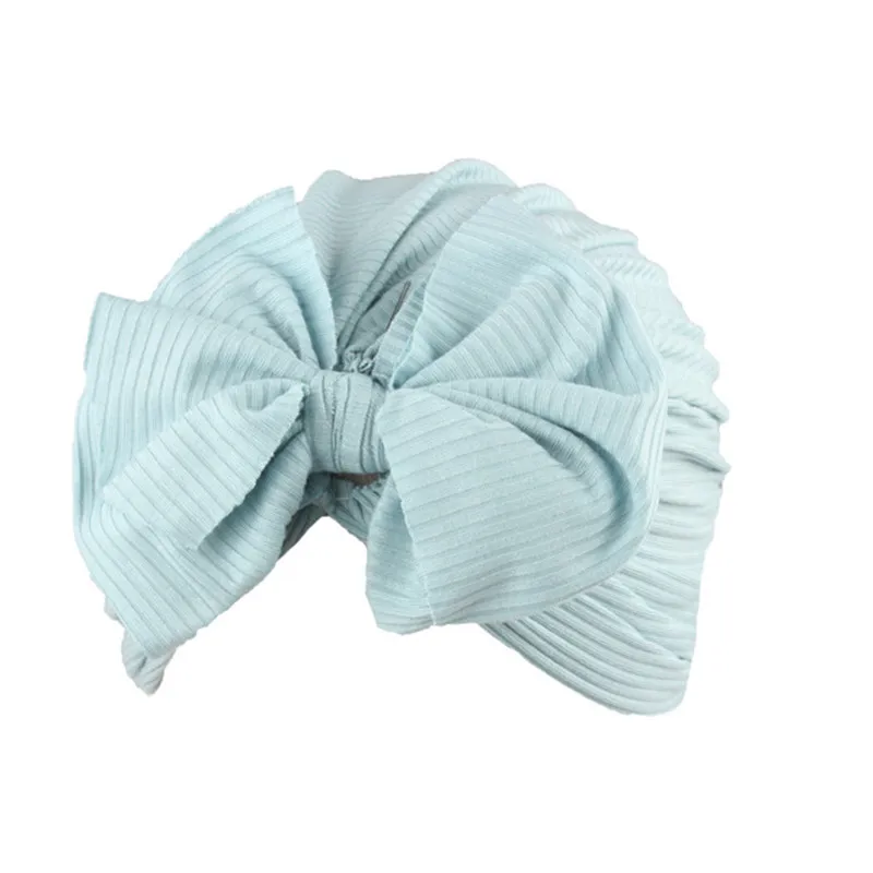 New Fashion Flower Baby Hat Newborn Elastic Baby Turban Hats for Girls 10 Colors Cotton Infant Beanie Cap 1 PC