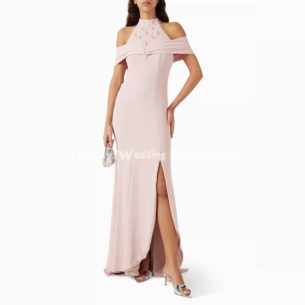 

Heyday Женские вечерние платья с разрезом «русалка» на бретельках по индивидуальному заказу и элегантные платья длиной до пола с открытыми плечами и бисером 2025