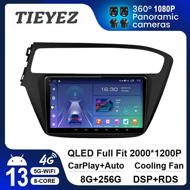 

Android 13 For Hyundai I20 2015 - 2018 Car Radio Autoradio Multimedia Player Navigation Carplay Auto Head Unit GPS DSP 4G WIFI