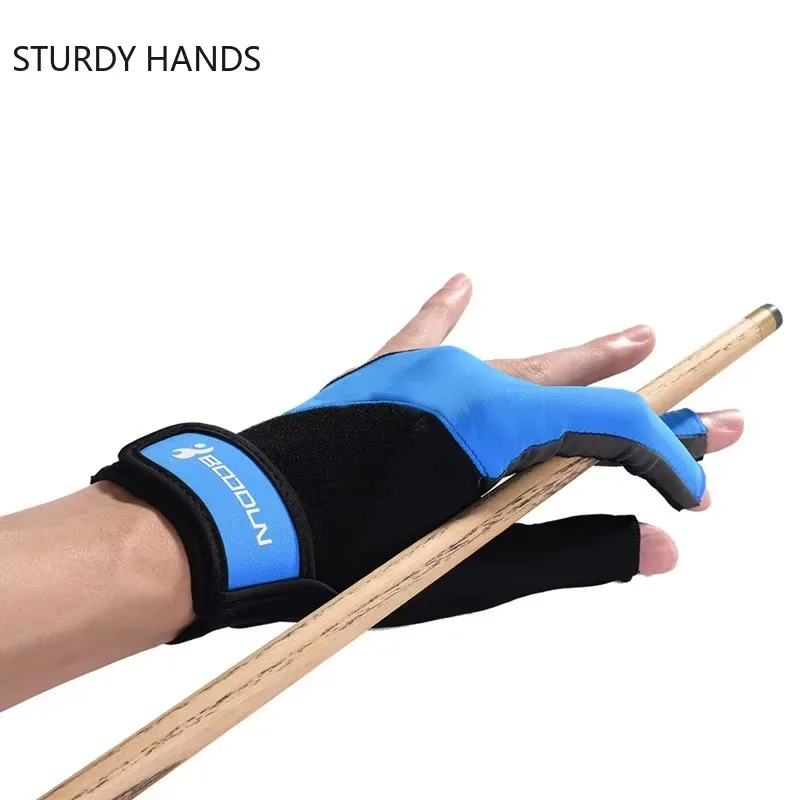 1 Pc Billiard Three Finger Gloves High Stretch Comfortable Sweat Absorbing Anti Skid Billiard Gloves Sports Gloves Accessories