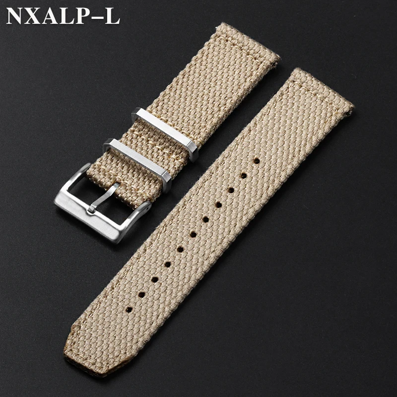 Hochwertiges Armband aus Nylon-Baumwolle für Seiko für Omega-Geflecht Armband Schnell verschluss Männer Militär Sport Armband 20mm 22mm