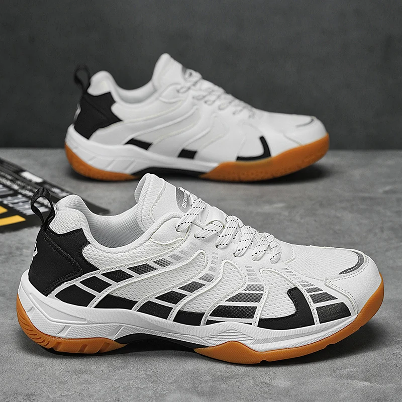 جديد الرجال المهنية أحذية كرة الريشة أحذية الكرة الطائرة أحذية رياضية داخلية خفيفة الوزن بينغ بونغ رياضة التنس التدريب أحذية رياضية