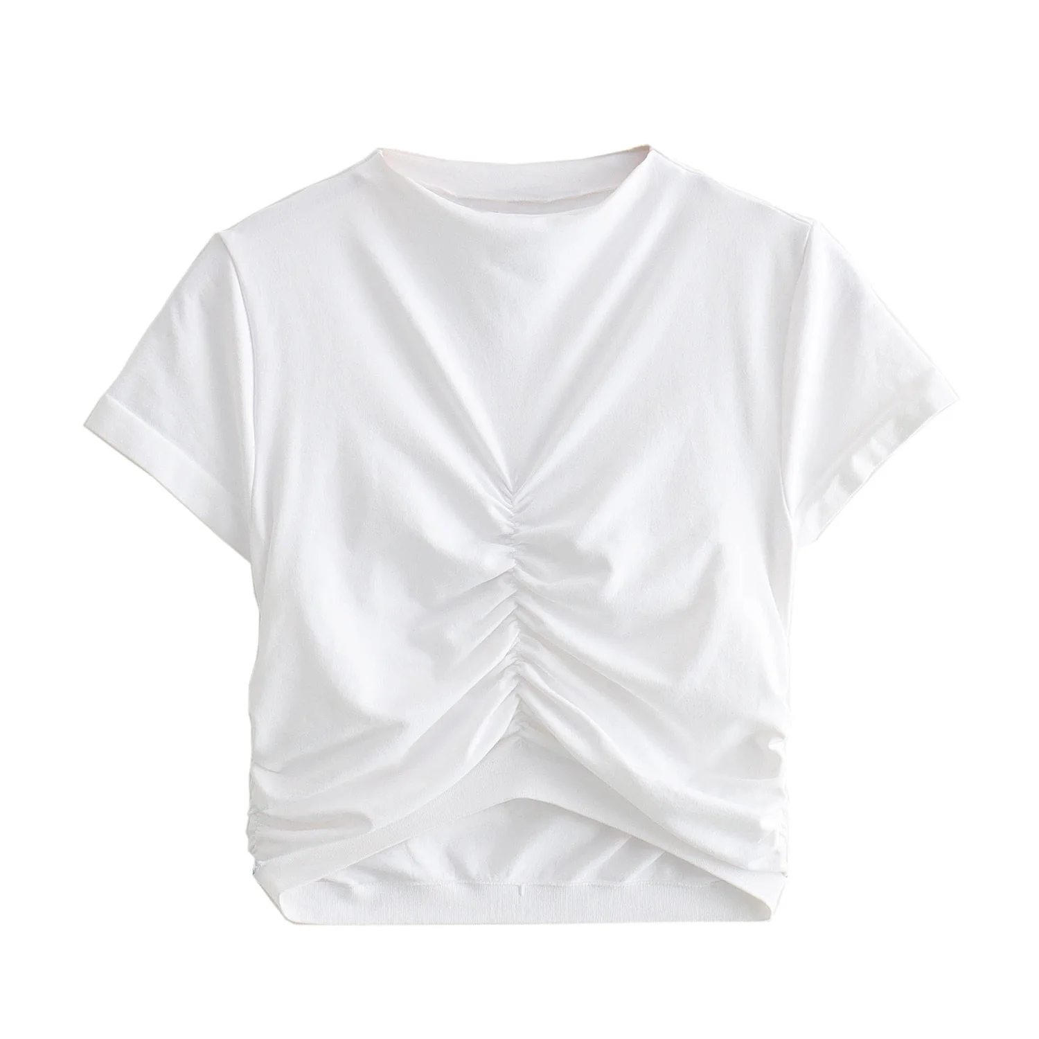 Rindu TRAF 2024 여성용 플리츠 상의 티셔츠, 탱크 탑, 공식 매장 여성 의류, Y2k 의류, 젊음 코르셋 탱크 & 카미스