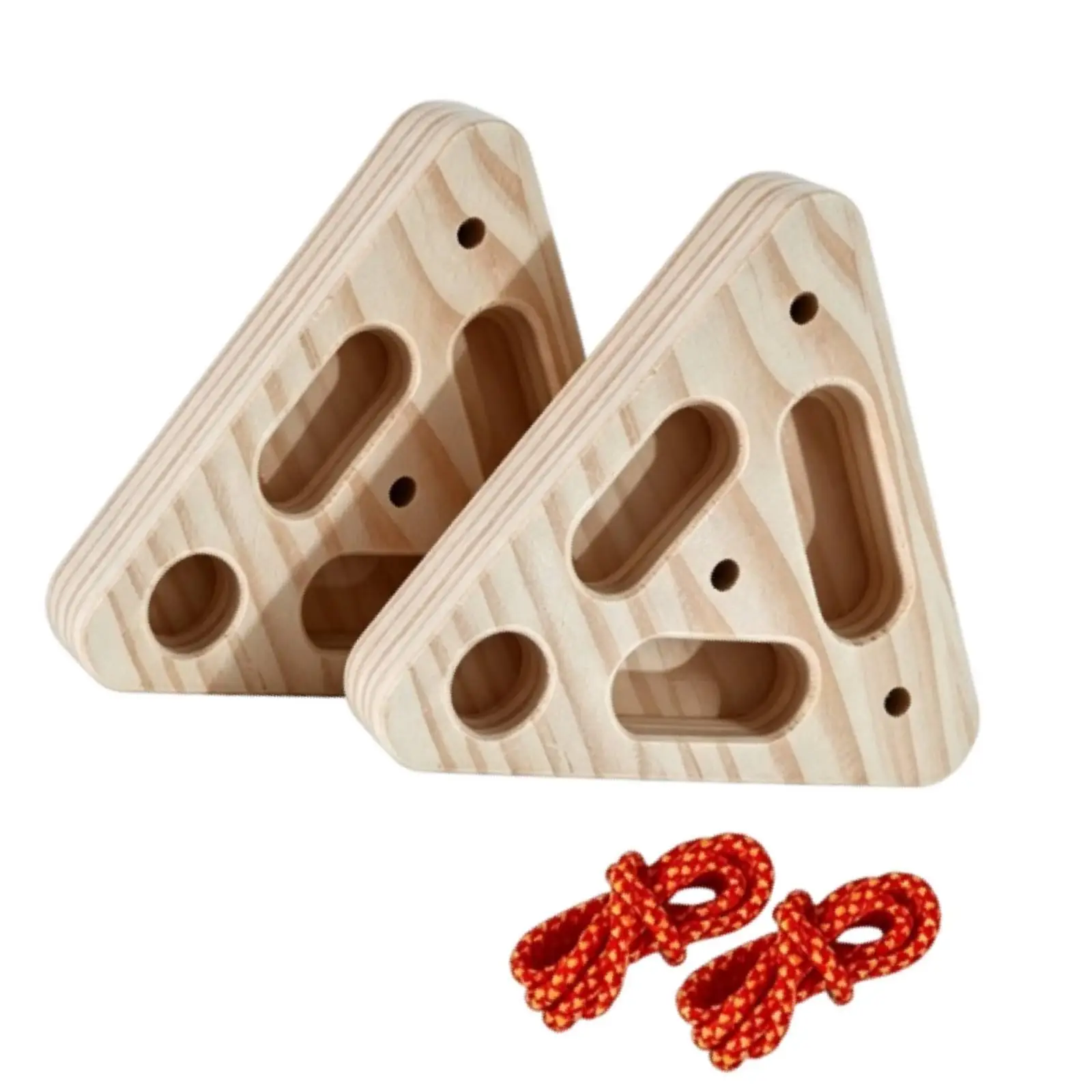 2x Climbing Hangboard Practical Gifts Portable Climbing Training Board Forearm Exerciser Fingerboard Wood Hand Grip Strengthener