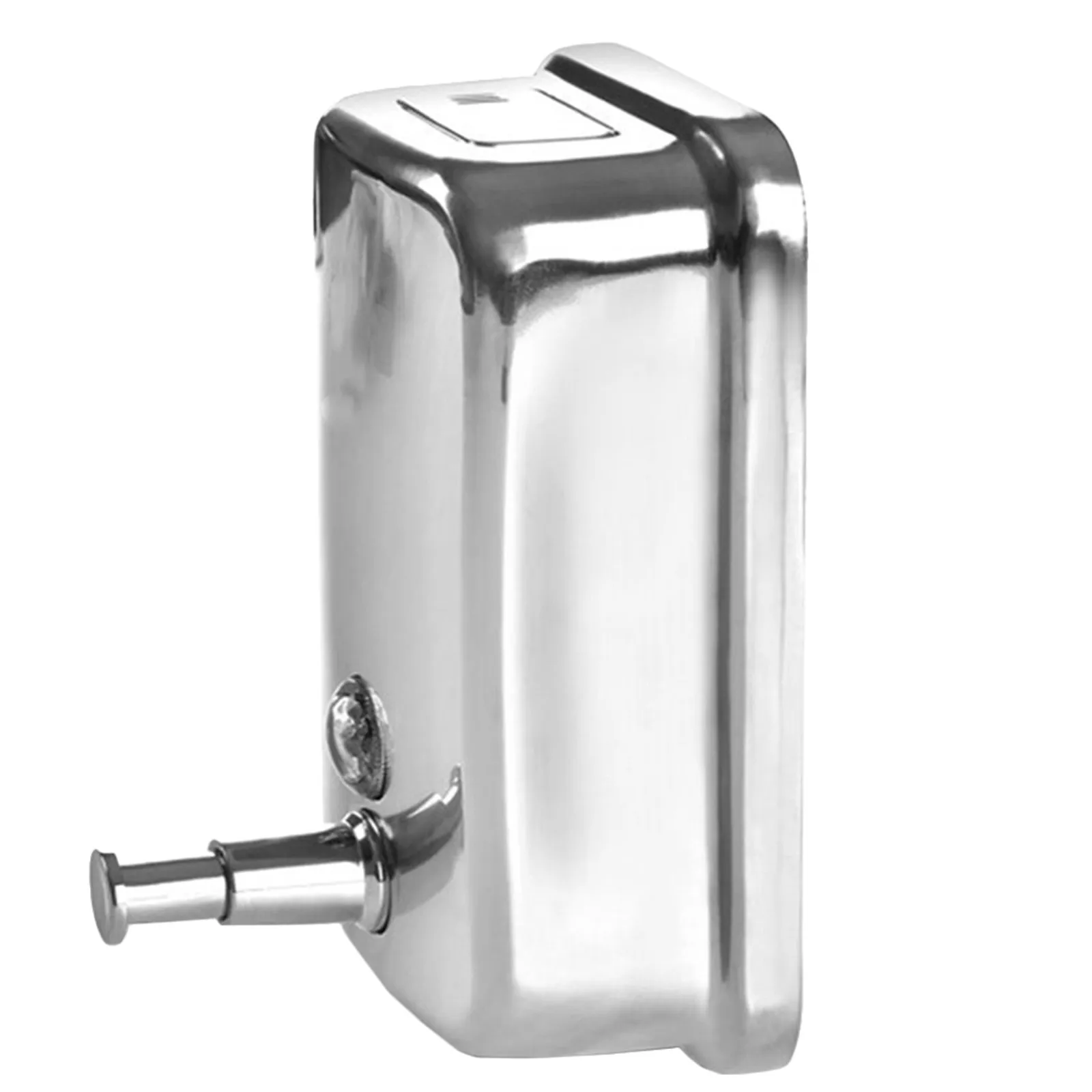 

1Pcs Wall-Mounted Soap Dispenser Stainless Steel Hand Press Bathroom Large Capacity Shower Shampoo Container Home Wall Soap