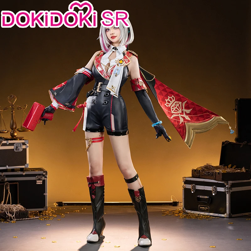 Topaz Cosplay Costume Game Honkai: Star Rail DokiDoki-SR Women Costume Metal Accessory Topaz & Numby Cosplay Wig Shoes Halloween