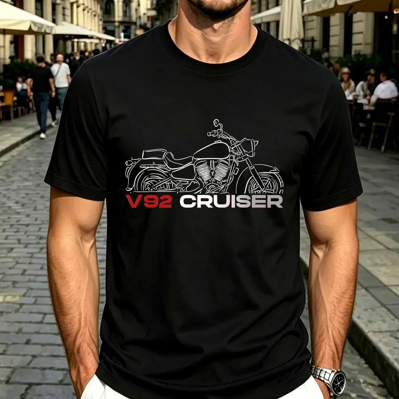washed T Shirt Victory V92 2000 2002 Motorcycle for Cruiser Bikers vintage Washed Unisex streetwear Comfortable