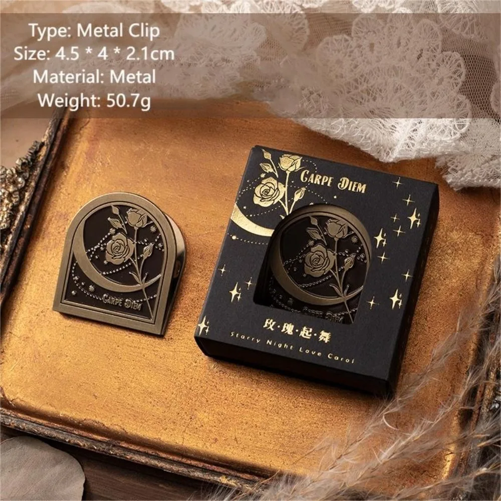 

Прочный ретро скрапбукинг журнальный металлический зажим портативный набор зажимов из цинкового сплава реквизит закладка