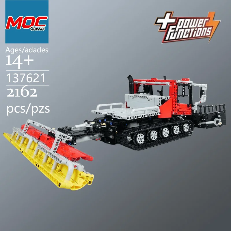 Specially Customized MOC Tracked Snowplow Technic Model - Trendy Educational Toys - Top Choice Gift for Casual Building Games