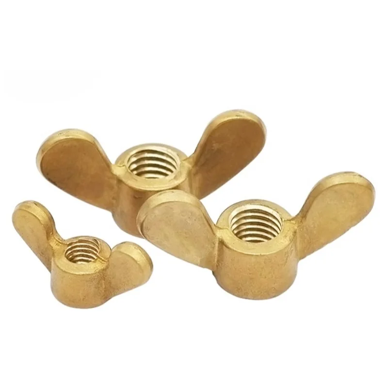 2 ~ 10 pezzi dadi ad alette in ottone metrico M3 M4 M5 M6 M8 M10 M12 dadi a farfalla con orecchio grande dado a vite a mano a forma speciale dado ad artiglio