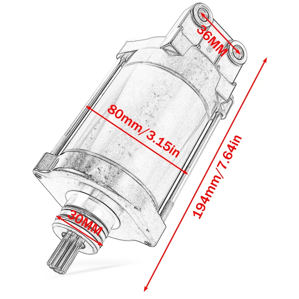 Motorcycle Starter Motor For Arctic Cat Daytona 770 1000 Monte Carlo 640 900 1000 Montego Deluxe Tigershark 640 TS-L 640 view 6