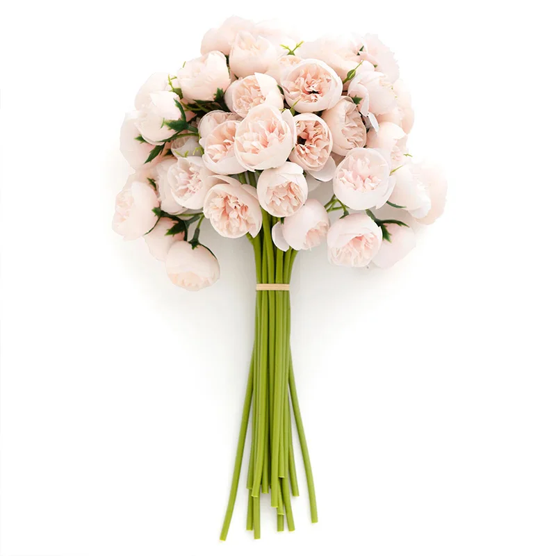 36 Köpfe, 12 Stück, Ranunkeln, künstliche Blumen, Seidenblumenstrauß für Hochzeit, Tafelaufsätze, Arrangements, Brautparty-Dekorationen