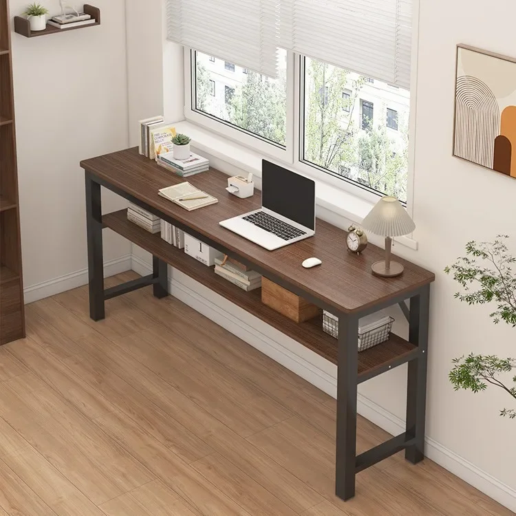 Computer Table Narrow Desk Home Girls Bedroom Long Table Simple Rental House Wall Desktop Workbench